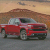 Red Chevy Z71 Diamond Painting