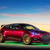 Red Hyundai Veloster Diamond Painting