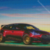 Red Hyundai Veloster Diamond Painting