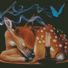 Resting Deer Diamond Painting