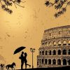 Rome Couple Silhouette Diamond Painting