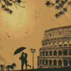 Rome Couple Silhouette Diamond Painting