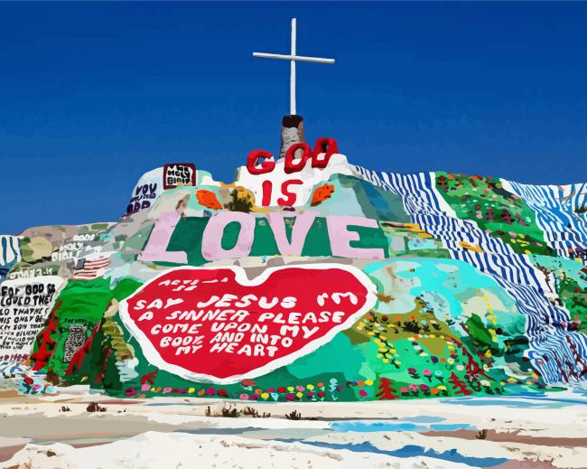 Salvation Mountain California Diamond Painting