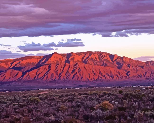 Sandia Mountains Diamond Painting