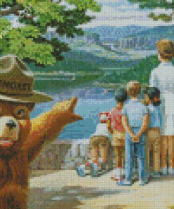 Smokey Bear Animation Diamond Painting