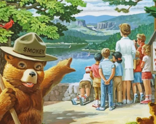 Smokey Bear Animation Diamond Painting