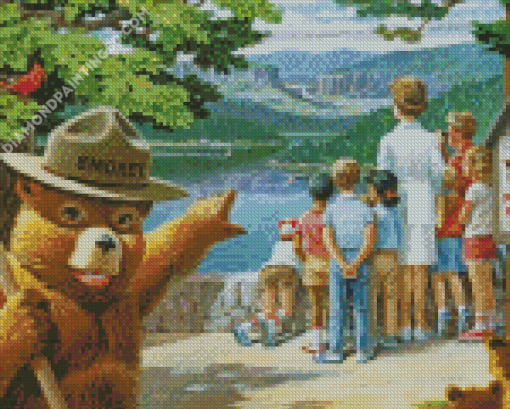 Smokey Bear Animation Diamond Painting