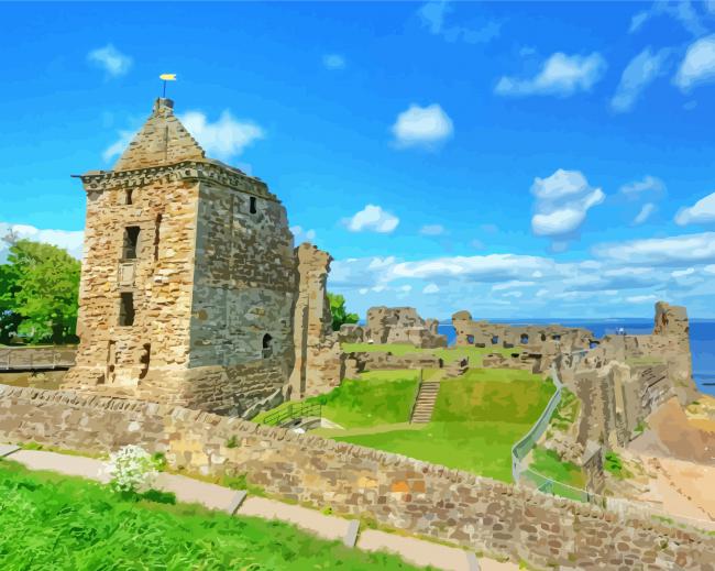 St Andrews Castle Diamond Painting