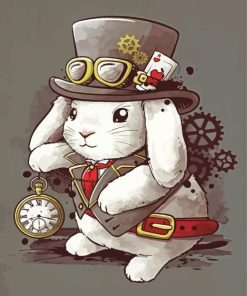 Steampunk Rabbit Diamond Painting