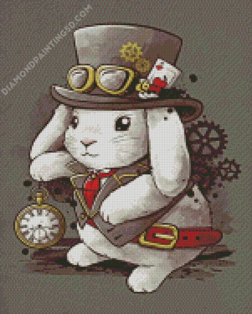 Steampunk Rabbit Diamond Painting