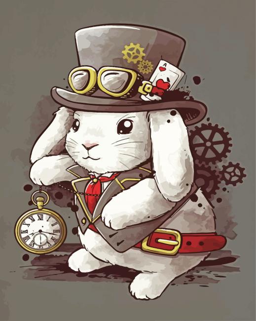 Steampunk Rabbit Diamond Painting