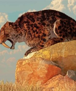 Strong Smilodon Diamond Painting