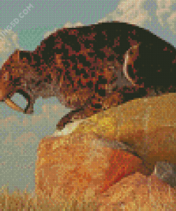 Strong Smilodon Diamond Painting