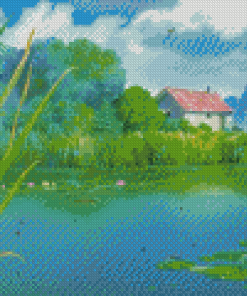 Studio Ghibli Landscape Diamond Painting