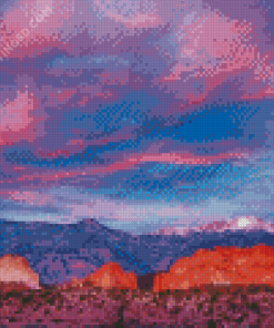 Sunset At Colorado Pikes Diamond Painting