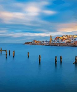 Swanage Seaside Buildings Diamond Painting