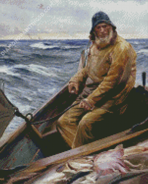 The Old Fisherman Diamond Painting