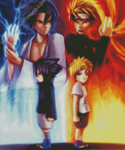 Uzumaki Naruto Vs Sasuke Evil Diamond Painting