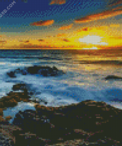 Waimanalo Sunset View Diamond Painting