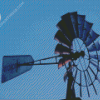 Western Windmill And Moon Diamond Painting