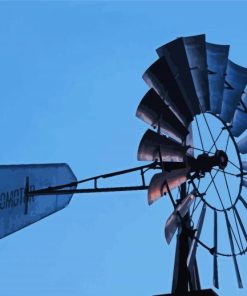 Western Windmill And Moon Diamond Painting