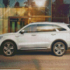 White Kia Sorento Car Diamond Painting