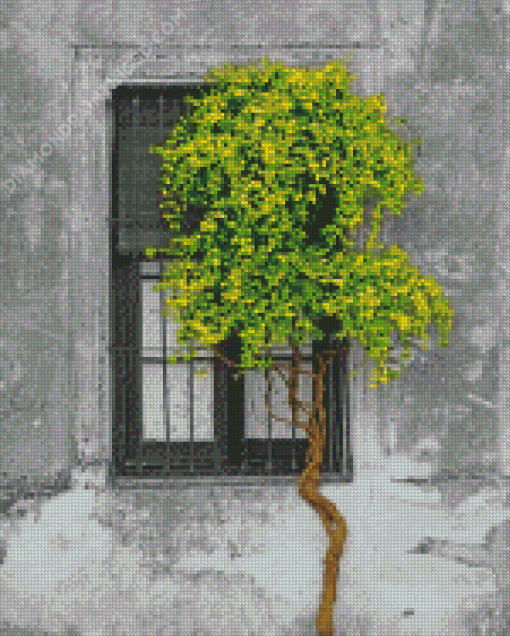 Window Tree Diamond Painting