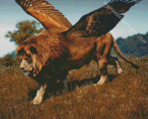 Winged Lion Diamond Painting