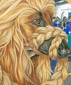 Afghan Hound Dog Diamond Painting