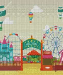 Amusement Park Circus Fair Diamond Painting