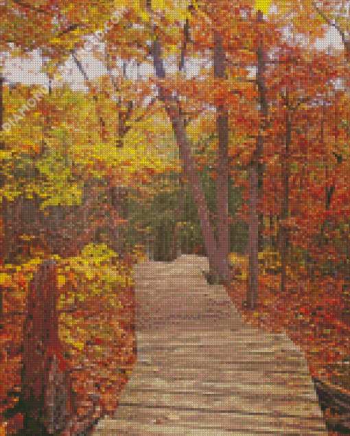 Autumn Mountain Trail Diamond Painting