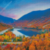 Autumn White Mountains Diamond Painting