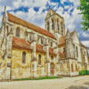 Auvers Sur Oise Church Diamond Painting