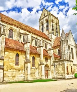 Auvers Sur Oise Church Diamond Painting