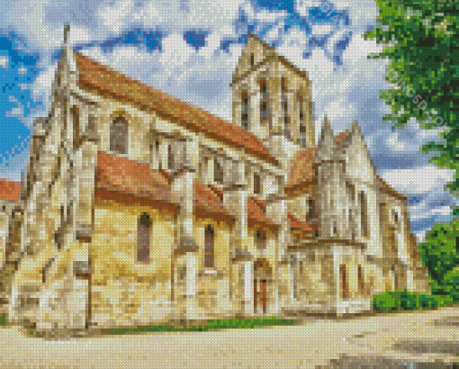 Auvers Sur Oise Church Diamond Painting