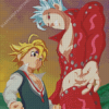 Ban And Meliodas Characters Diamond Painting