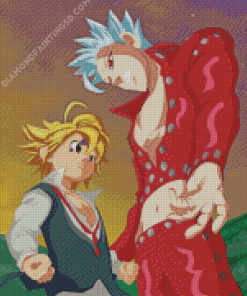 Ban And Meliodas Characters Diamond Painting