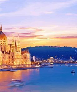 Beautiful Budapest Evening Diamond Painting