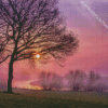 Beautiful Misty Sunrise Diamond Painting