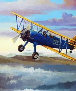 Biplane Diamond Painting