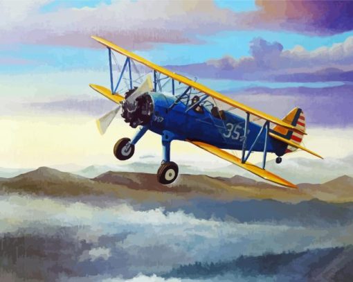 Biplane Diamond Painting