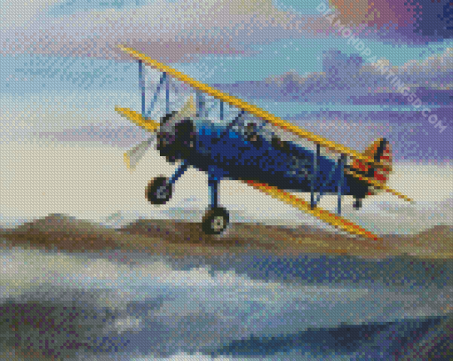 Biplane Diamond Painting