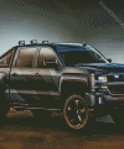 Black Chevy Pickup Diamond Painting