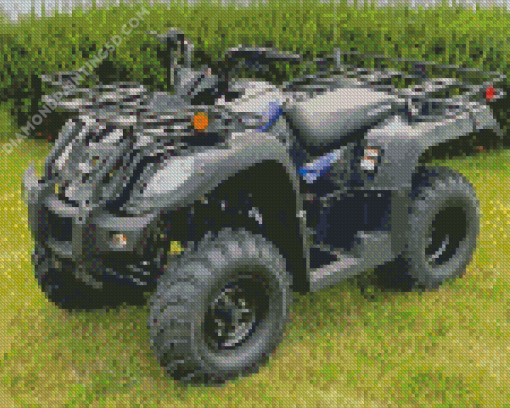 Black Four Wheeler Diamond Painting