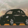 Black Volkswagen Bug Diamond Painting