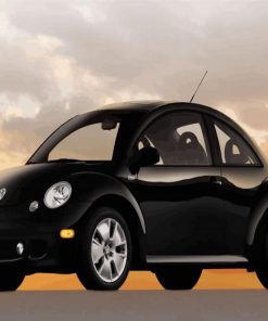 Black Volkswagen Bug Diamond Painting