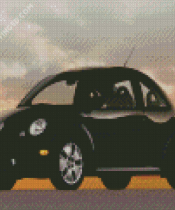 Black Volkswagen Bug Diamond Painting