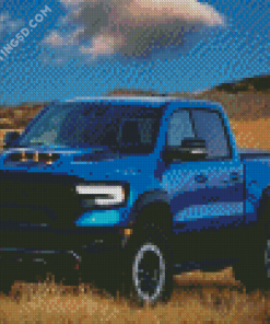 Blue Dodge Ram Diamond Painting