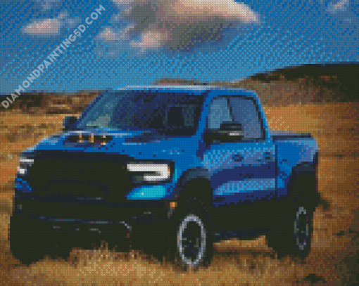 Blue Dodge Ram Diamond Painting