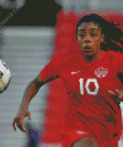 Britain Woman Soccer Player Diamond Painting